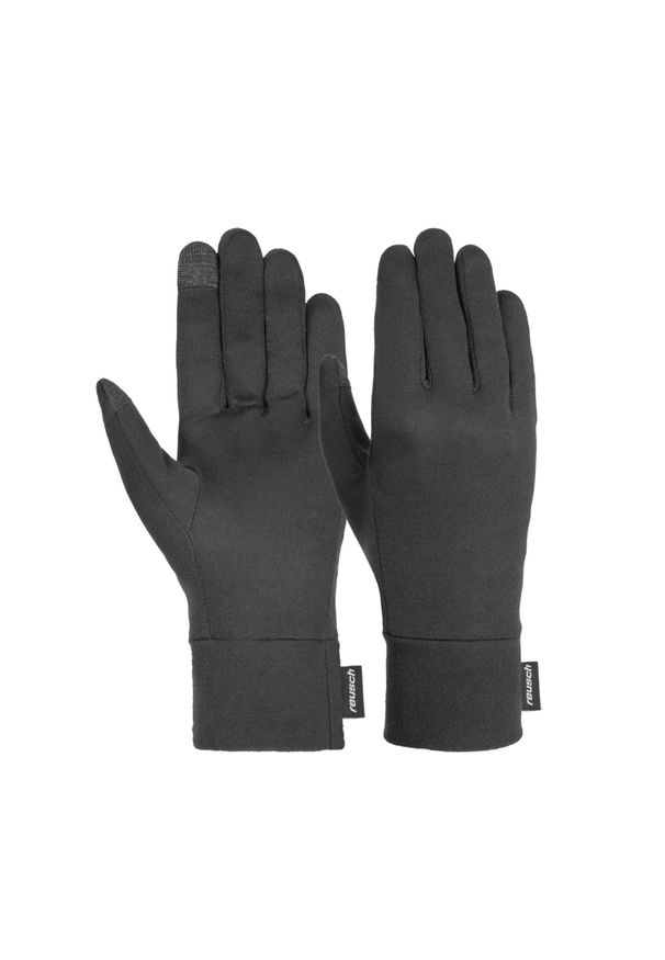 Rękawice jedwabne Reusch Silk liner TOUCH-TEC. Kolor: czarny. Materiał: jedwab. Sport: turystyka piesza