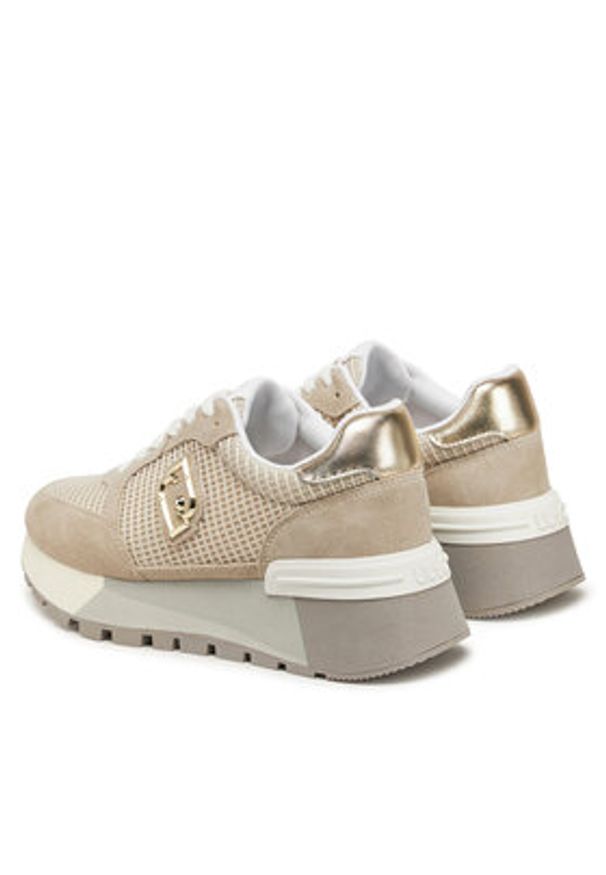 Liu Jo Sneakersy Amazing 25 BA5049 PX027 Beżowy. Kolor: beżowy. Materiał: materiał