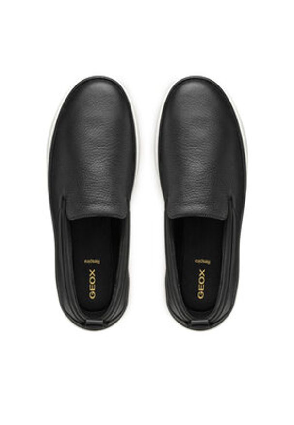 Geox Tenisówki U Zackerty U55HPA 00046 C9999 Czarny. Kolor: czarny. Materiał: skóra