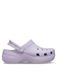 Klapki Crocs. Kolor: szary. Obcas: na platformie