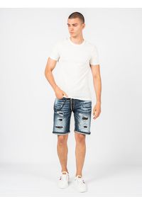 Xagon Man T-Shirt "Lino" | P2308 2JX 2405 | Mężczyzna | Kremowy. Okazja: na co dzień. Kolor: kremowy. Materiał: len, bawełna. Styl: casual