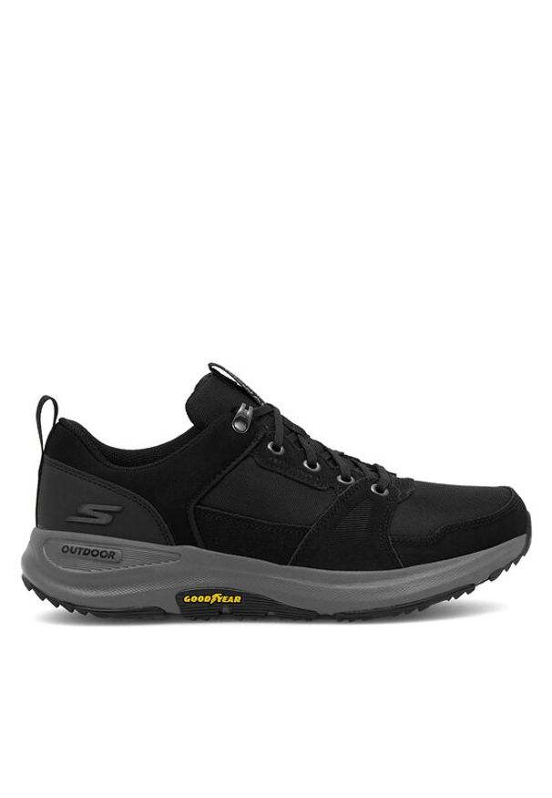 skechers - Skechers Półbuty 216106BKCC Czarny. Kolor: czarny. Materiał: zamsz, skóra