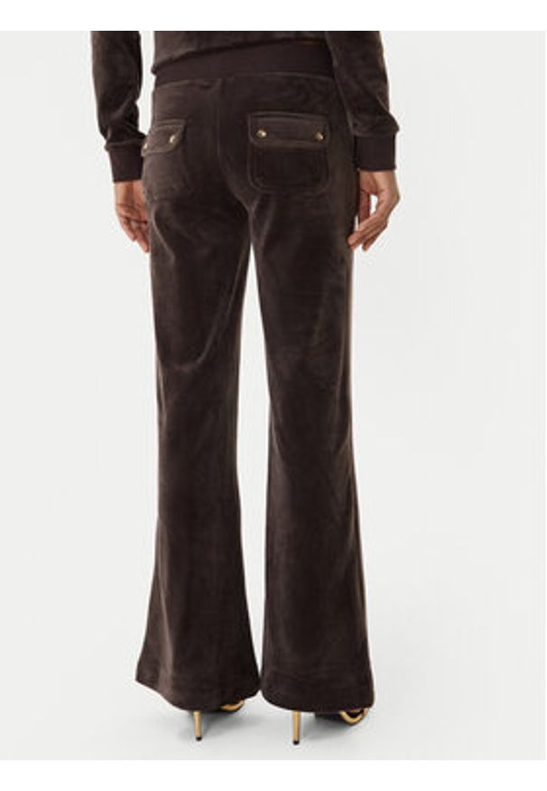 Juicy Couture Spodnie dresowe Layla JCSEBJ001G Brązowy Regular Fit. Kolor: brązowy. Materiał: syntetyk