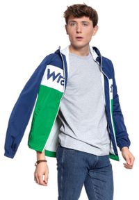 Wrangler - KURTKA WRANGLER WALLY WINDBREAKER BLUE DEPTHS W4707V9JY. Kolor: zielony