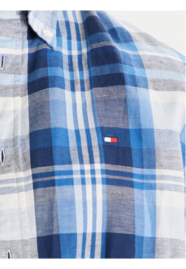 TOMMY HILFIGER - Tommy Hilfiger Koszula MW0MW43126 Niebieski Regular Fit. Kolor: niebieski. Materiał: bawełna