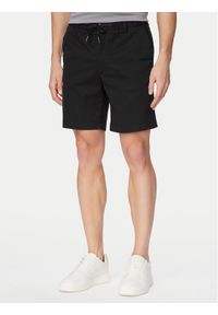 Jack & Jones Szorty materiałowe Jaiden Rocco 12292831 Czarny Regular Fit. Kolor: czarny. Materiał: bawełna #1