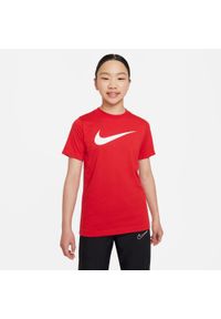 Koszulka z krótkim rękawem Nike CW6941 657 Czerwony. Kolor: czerwony. Materiał: tkanina. Długość rękawa: krótki rękaw. Technologia: Dri-Fit (Nike). Długość: krótkie. Sport: joga i pilates, fitness #1