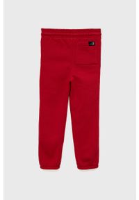 GAP spodnie dziecięce x Disney kolor czerwony z nadrukiem. Kolor: czerwony. Materiał: poliester. Wzór: nadruk, motyw z bajki #3