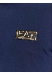 EA7 Emporio Armani T-Shirt 6RPT18 PJM9Z 1554 Granatowy Regular Fit. Kolor: niebieski. Materiał: bawełna
