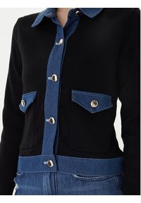 Morgan Kardigan 251-MNAKI Czarny Regular Fit. Kolor: czarny. Materiał: bawełna #3