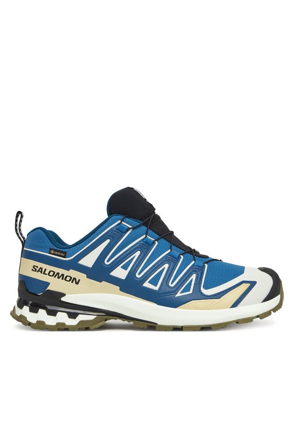 salomon - Trekkingi Salomon. Kolor: niebieski. Technologia: Gore-Tex. Sport: turystyka piesza