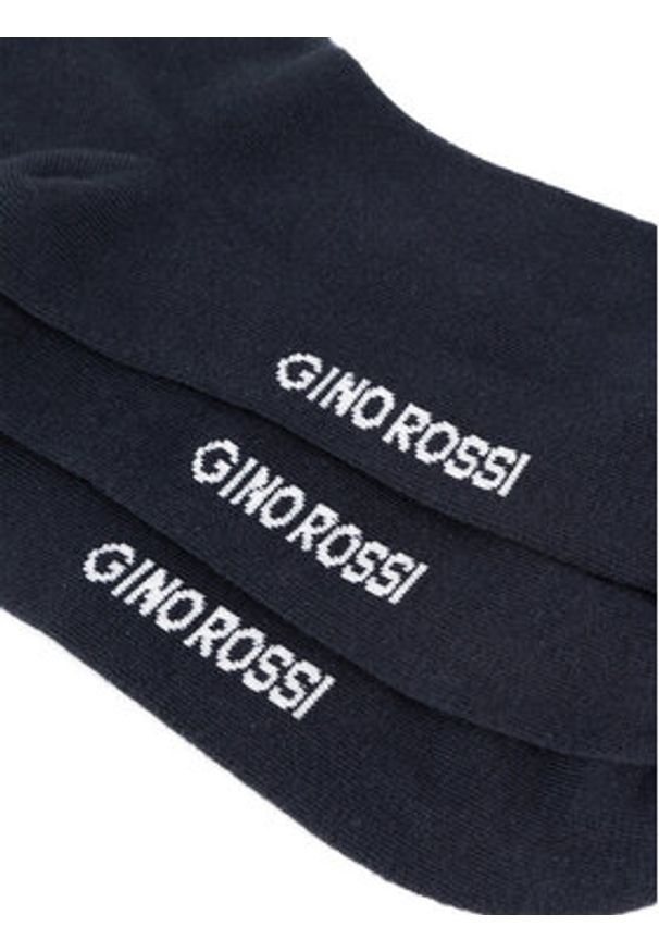 Gino Rossi Skarpety 3MB-002-AW24 (3-pack) Granatowy. Kolor: niebieski. Materiał: bawełna