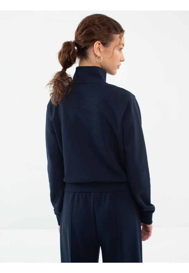 Big-Star - Bluza damska rozpinana granatowa Chitasana 403/ Abierto 403. Okazja: na co dzień. Kolor: niebieski. Materiał: dzianina. Styl: sportowy, elegancki, casual