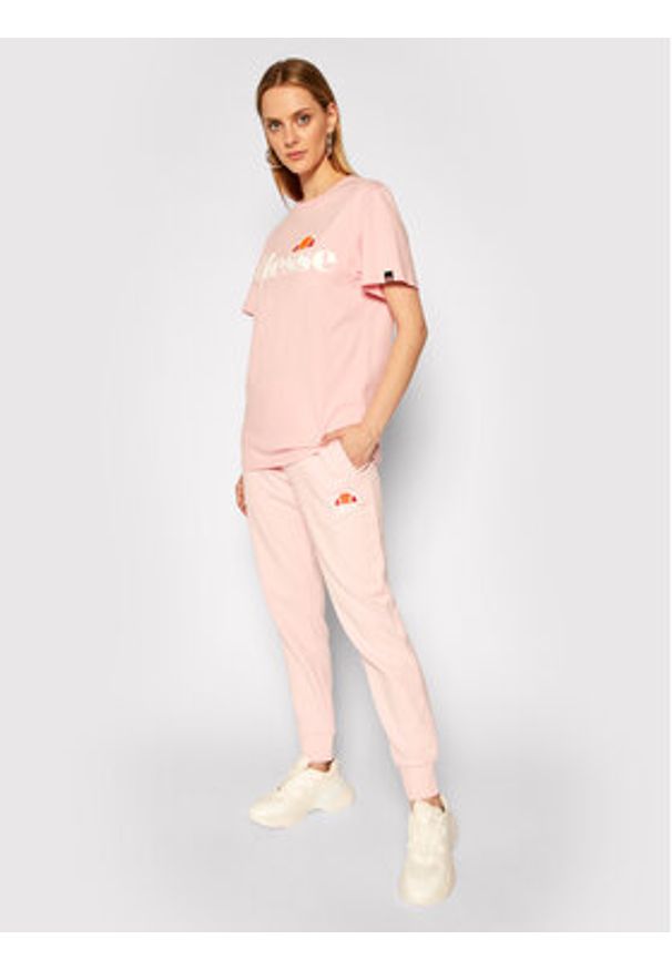Ellesse T-Shirt Albany SGS03237 Różowy Regular Fit. Kolor: różowy. Materiał: bawełna