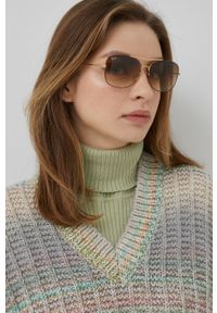Ray-Ban okulary przeciwsłoneczne 0RB3799 kolor brązowy. Kształt: owalne. Kolor: brązowy #10