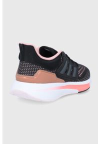Adidas - adidas Buty EQ21 Run GZ0589 kolor czarny. Nosek buta: okrągły. Zapięcie: sznurówki. Kolor: czarny. Materiał: guma. Sport: bieganie