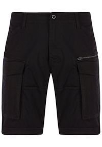 G-Star RAW - G-Star Raw Szorty materiałowe Rovic Zip D08566-5126-990 Czarny Relaxed Fit. Kolor: czarny. Materiał: bawełna