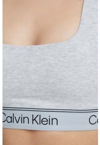 Calvin Klein Underwear biustonosz kolor szary wzorzysty. Kolor: szary. Materiał: dzianina. Rodzaj stanika: odpinane ramiączka #2