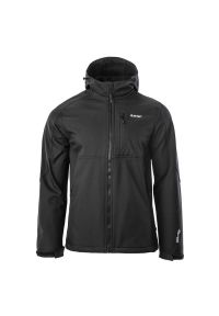 Hi-tec - Kurtka męska Softshell Hi-Tec Salmir - czarna, Rozmiar M. Kolor: czarny. Materiał: softshell