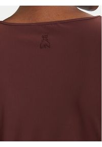 Patrizia Pepe Sukienka codzienna 2A3081/JZ26-B887 Brązowy Slim Fit. Okazja: na co dzień. Kolor: brązowy. Materiał: syntetyk. Typ sukienki: proste. Styl: casual #4