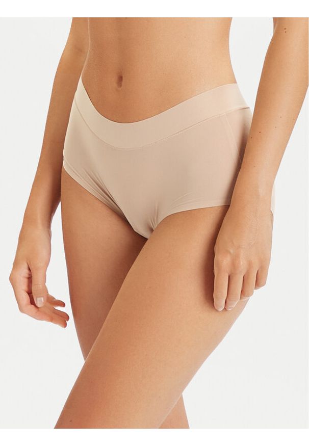 Chantelle Bokserki Soft Stretch C10640 Beżowy. Kolor: beżowy. Materiał: syntetyk