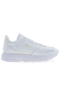 Buty damskie Lacoste Partner 225 1 SFA 750SFA0146-65T - białe. Okazja: na co dzień. Kolor: biały. Materiał: guma, zamsz, skóra. Szerokość cholewki: normalna