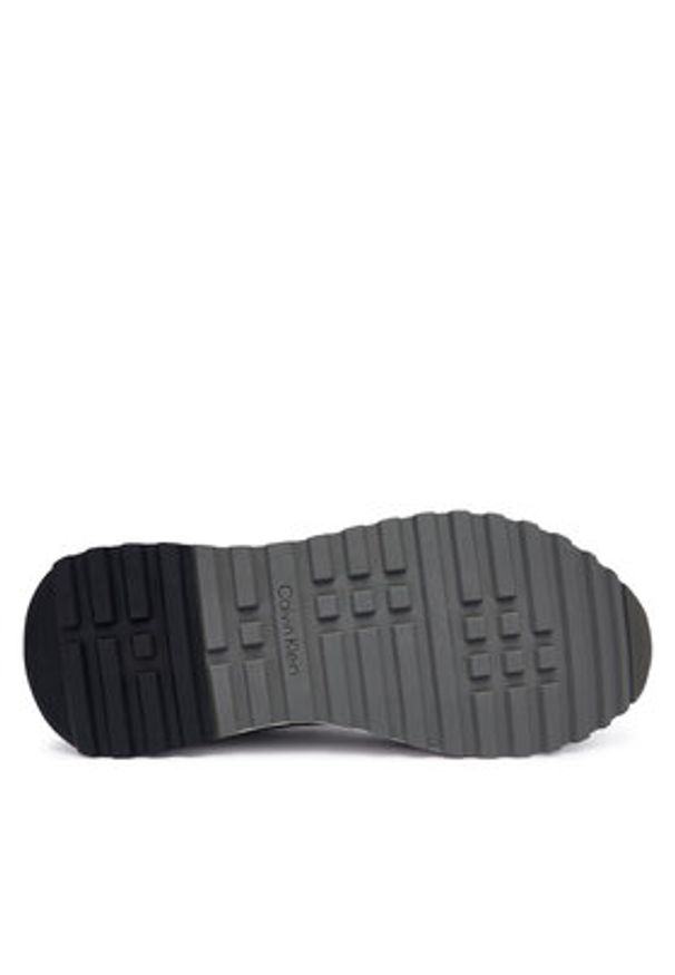 Calvin Klein Sneakersy City Runner Laceup Lth Mix HM0HM02214 Czarny. Kolor: czarny. Materiał: skóra