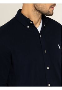 Polo Ralph Lauren Koszula 710654408016 Granatowy Regular Fit. Typ kołnierza: polo. Kolor: niebieski. Materiał: bawełna #2