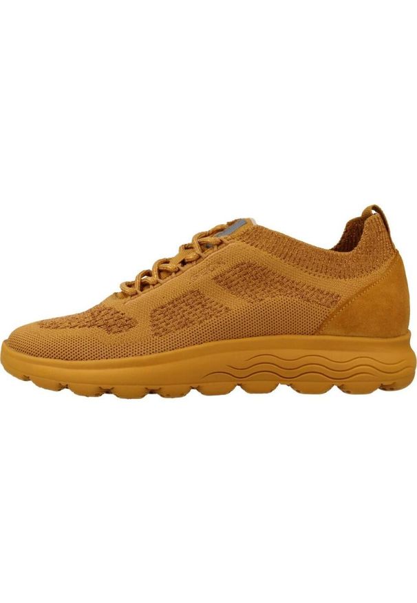Tenisówki Geox Model D Spherica Kolor żółty. Kolor: żółty. Materiał: tkanina, skóra