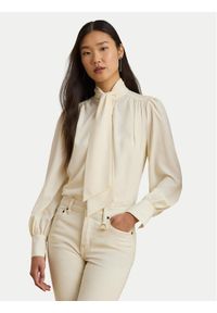 Lauren Ralph Lauren - LAUREN RALPH LAUREN Koszula 200P14083001 Beżowy Relaxed Fit. Kolor: beżowy. Materiał: syntetyk #1