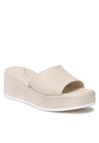 Klapki Lasocki OCE-3030-01 Beige. Kolor: beżowy. Materiał: skóra #1