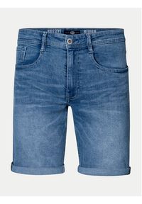 Petrol Industries Szorty jeansowe M-1040-SHO002 Niebieski Slim Fit. Kolor: niebieski. Materiał: bawełna #7