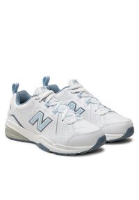 New Balance Buty na siłownię 608v5 WX608WB5 Biały. Kolor: biały. Materiał: skóra. Sport: fitness