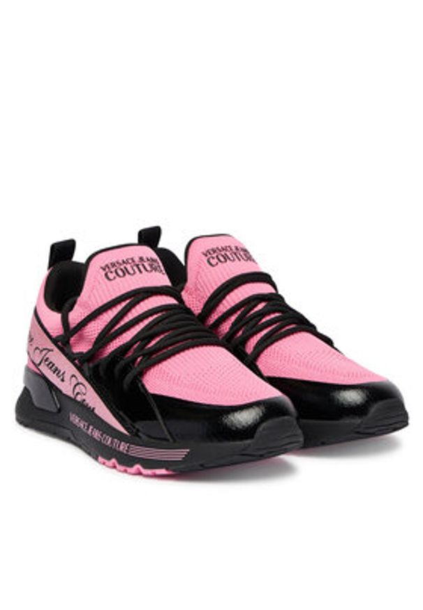 Versace Jeans Couture Sneakersy 80VA3SA8 Czarny. Kolor: czarny. Materiał: materiał