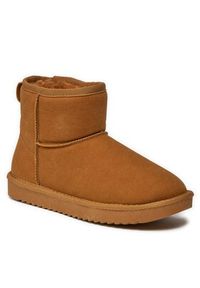 ONLY Shoes Śniegowce Onlfeodora Teddy Lined Boot 15330019 Brązowy. Kolor: brązowy. Materiał: materiał #3