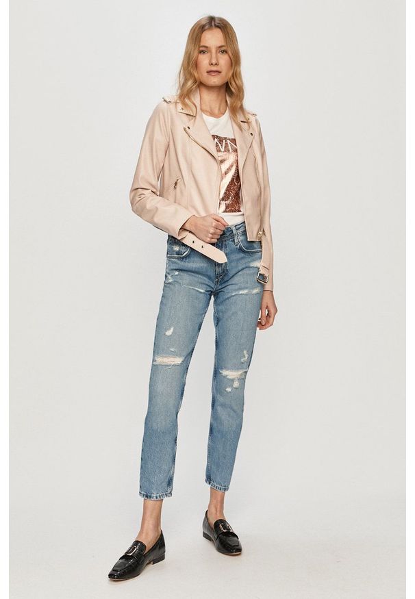 Pepe Jeans - Jeansy Violet. Stan: podwyższony. Kolor: niebieski