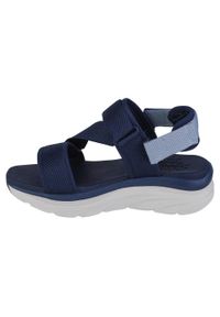 skechers - Sandały damskie, Skechers D'Lux Walker Kind Mind. Kolor: niebieski