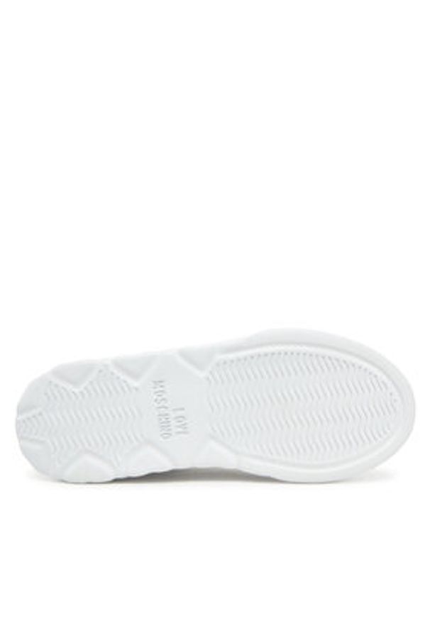 Love Moschino - LOVE MOSCHINO Sneakersy JA15054G1MIA410A Biały. Kolor: biały. Materiał: skóra