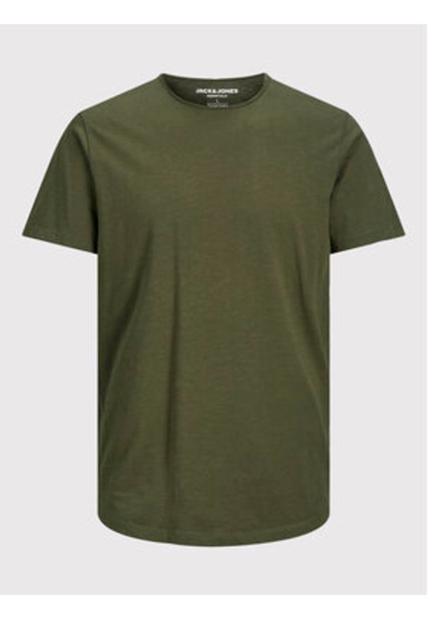 Jack & Jones T-Shirt Basher 12182498 Zielony Regular Fit. Kolor: zielony. Materiał: bawełna
