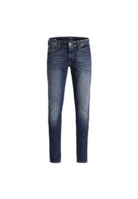 Jeans Jack & Jones Liam 005 niebieski denim. Kolor: niebieski. Materiał: denim, jeans. Sport: skateboard #1