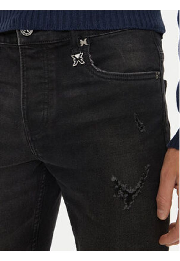 Richmond X Jeansy Simov UMA24189JE Czarny Slim Fit. Kolor: czarny