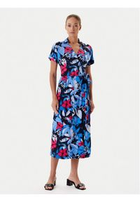 Tatuum Sukienka letnia Zerwi T2542.976 Niebieski Regular Fit. Kolor: niebieski. Materiał: wiskoza. Sezon: lato