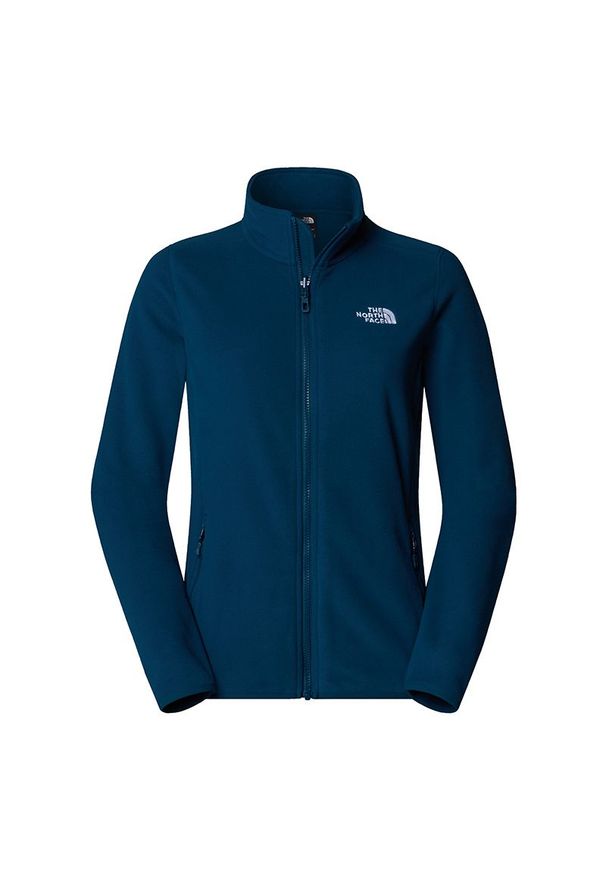 Bluza The North Face 100 Glacier Full-Zip Fleece 0A855O1NO1 - granatowa. Kolor: niebieski. Materiał: polar, poliester, dzianina. Styl: klasyczny. Sport: narciarstwo