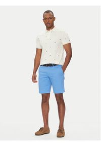 TOMMY HILFIGER - Tommy Hilfiger Polo Critter MW0MW39044 Beżowy Regular Fit. Typ kołnierza: polo. Kolor: beżowy. Materiał: bawełna #3