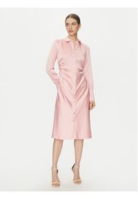 DKNY Sukienka koszulowa DD4KTE31 Różowy Regular Fit. Kolor: różowy. Materiał: syntetyk. Typ sukienki: koszulowe #5