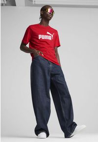Puma - Męska koszulka Essentials z logo No. 1 PUMA For All Time Red. Kolor: biały, czerwony, wielokolorowy. Materiał: guma. Wzór: nadruk