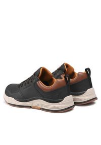 skechers - Skechers Sneakersy Treno 66204/BLK Czarny. Kolor: czarny. Materiał: skóra