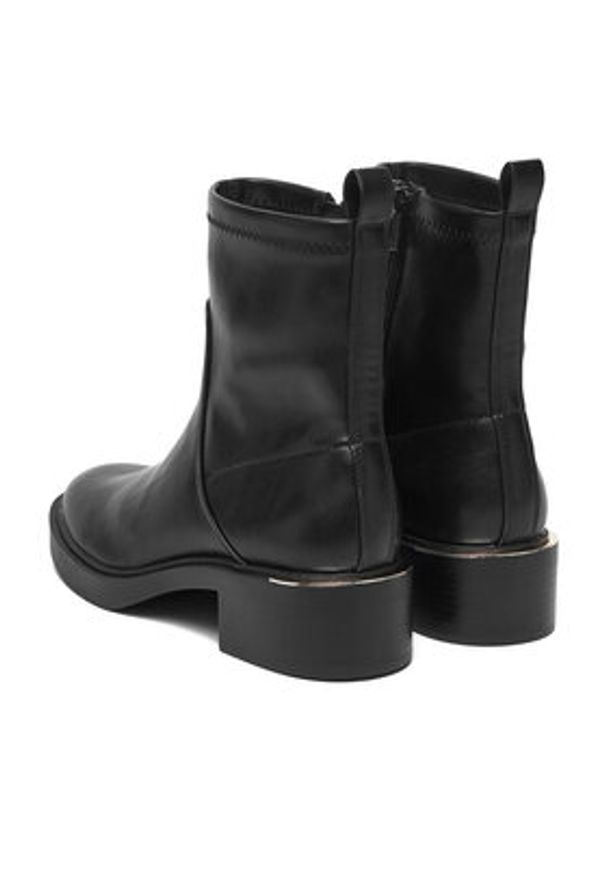 Jenny - JENNY Botki CEO-R25AW09228 Czarny. Kolor: czarny. Materiał: materiał, syntetyk