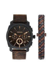 Fossil - Zegarek + bransoletka FS5251SET. Materiał: skóra, materiał #5