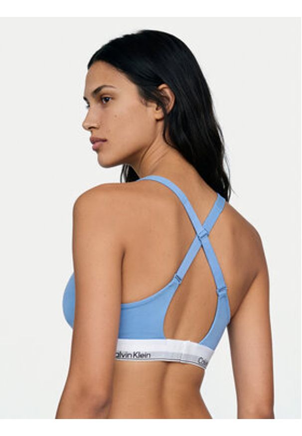 Calvin Klein Underwear Biustonosz braletka LV00QF8500 Niebieski. Kolor: niebieski. Materiał: bawełna